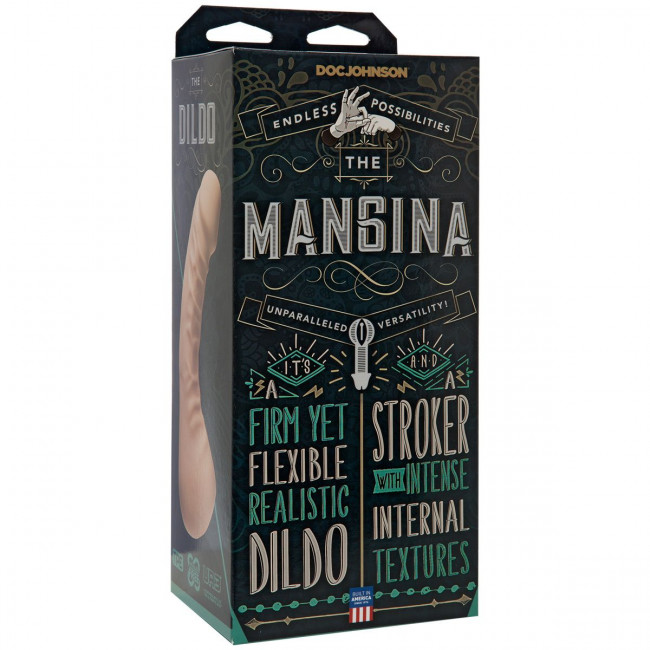 Мастурбатор с фаллоимитатором The Mangina - 24 см., Doc Johnson