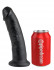 Чёрный надувной пуф с 3 сменными насадками разного цвета и размера Deluxe Vibrating Inflatable Hot Seat, Pipedream