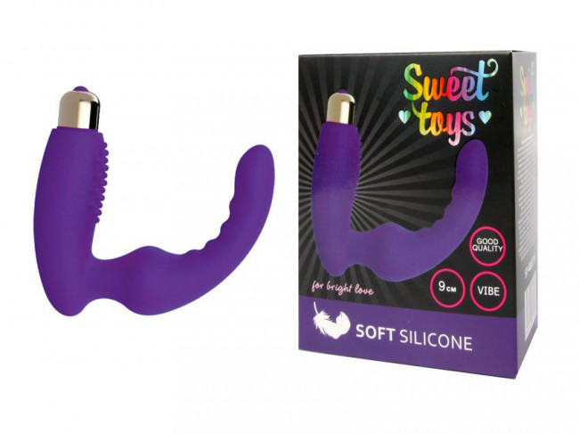 Фиолетовый вибростумулятор простаты с изогнутым кончиком, Bior toys Фиолетовый вибростумулятор простаты с изогнутым кончиком, Bior toys