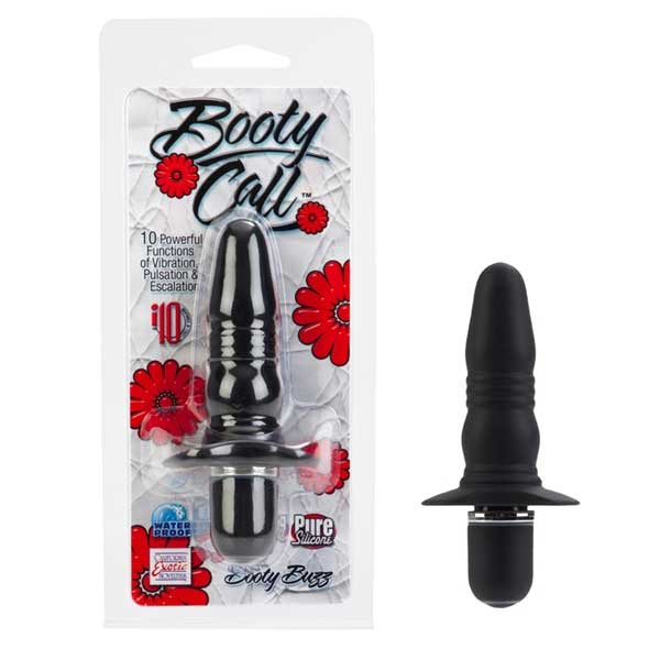 Анальная силиконовая маленькая пробка Booty Call с вибрацией, California Exotic Novelties