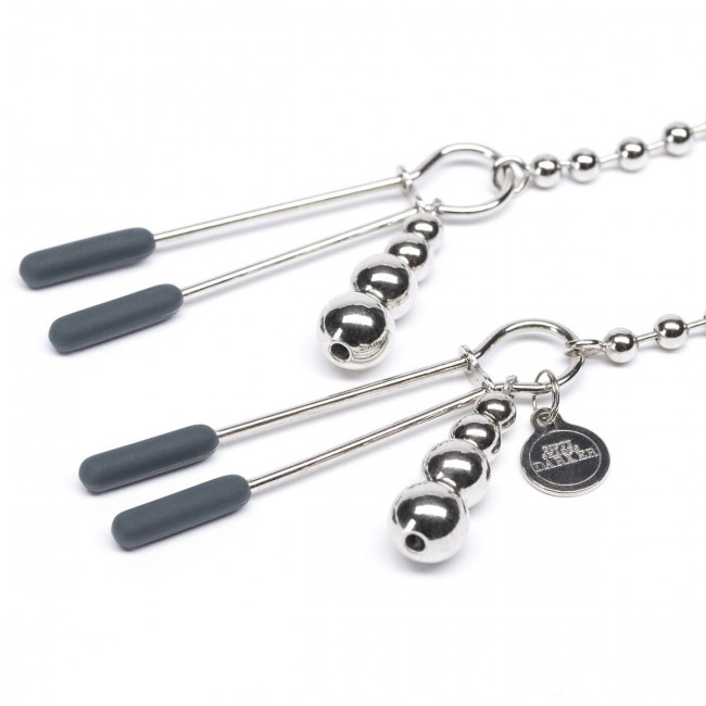 Зажимы для сосков на нитке бусин At My Mercy Chained Nipple Clamps, Fifty Shades of Grey