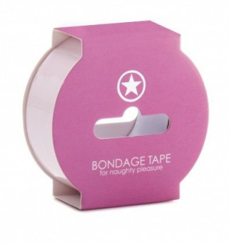 Нежно-розовая липкая лента Non Sticky Bondage Tape - 17,5 м., Shots Media BV