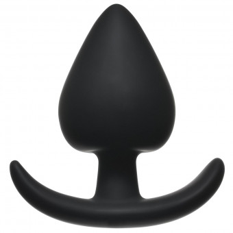 Чёрная анальная пробка Perfect Fit Plug Medium - 9 см., Lola toys