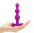 Анальная виброёлочка TRIPLET ANAL BEADS FUCHSIA - 14 см., b-Vibe
