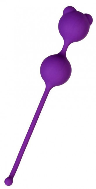 Фиолетовые вагинальные шарики A-Toys с ушками, A-toys