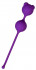 Фиолетовые вагинальные шарики A-Toys с ушками, A-toys