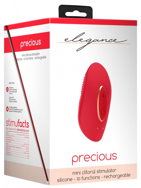 Красный клиторальный стимулятор Precious - 6,4 см., Shots Media BV Красный клиторальный стимулятор Precious - 6,4 см., Shots Media BV