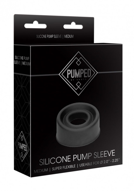 Черная сменная вставка для помпы Silicone Pump Sleeve Medium