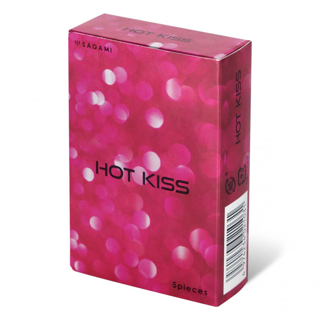 Презервативы с разогревающей смазкой Hot Kiss - 5 шт., Sagami