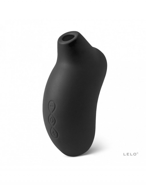 Чёрный клиторальный звуковой массажер Sona, Lelo