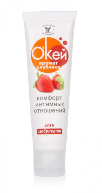 Гель-лубрикант "Окей" с ароматом клубники - 50 гр., Биоритм