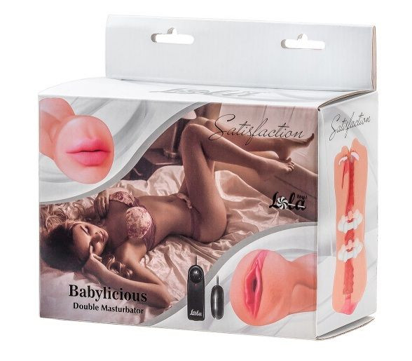 Двусторонний мастурбатор с вибропулей Satisfaction Babylicious, Lola toys Двусторонний мастурбатор с вибропулей Satisfaction Babylicious, Lola toys