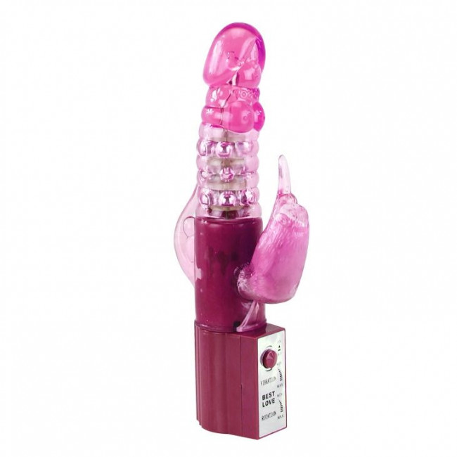 Розовый хай-тек вибратор Cute Baby Pink - 24 см., Baile