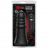 Анальная вибропробка Kink Vibrating Silicone Butt Plug Ridged 8" - 20,32 см., Doc Johnson