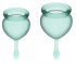 Набор темно-зеленых менструальных чаш Feel good Menstrual Cup Набор темно-зеленых менструальных чаш Feel good Menstrual Cup