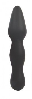 Черный конусообразный анальный стимулятор - 17 см., Bior toys