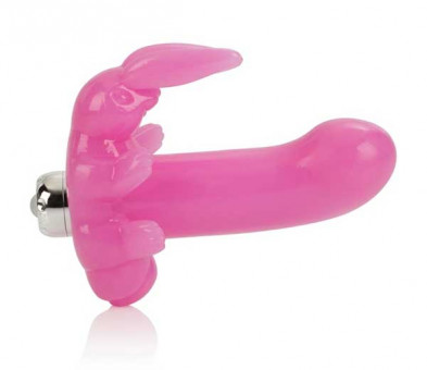 Розовый стимулятор клитора с вибрацией Bunny Dreams, California Exotic Novelties