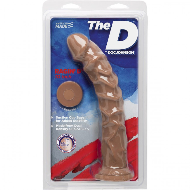 Фаллоимитатор-мулат на присоске The D Ragin’ D 10" - 25,4 см., Doc Johnson Фаллоимитатор-мулат на присоске The D Ragin’ D 10" - 25,4 см., Doc Johnson