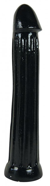 Чёрный фаллоимитатор All Black с рёбрами - 31 см., Mister B Чёрный фаллоимитатор All Black с рёбрами - 31 см., Mister B