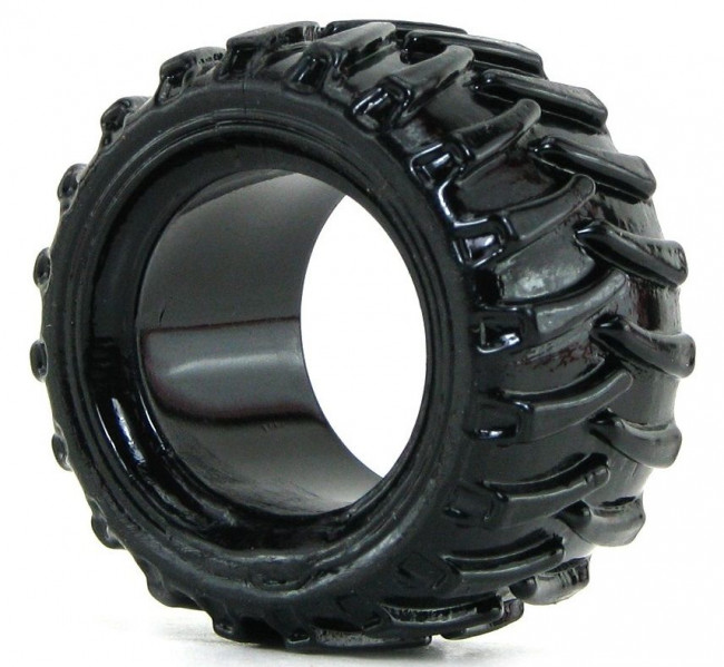 Чёрная эрекционная шина Treads Mens Ring Wide, NS Novelties