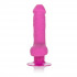 Розовый вибратор Shower Stud Ballsy Dong на присоске - 12,75 см., California Exotic Novelties
