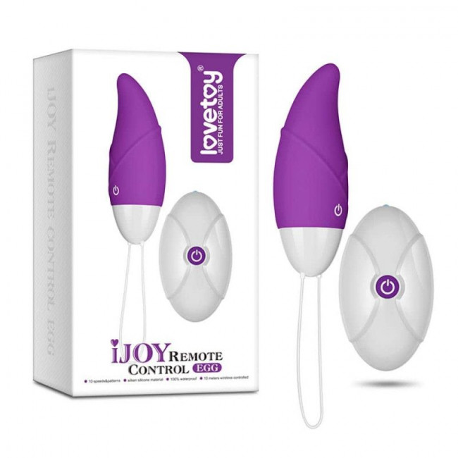 Фиолетовое виброяйцо с пультом ДУ IJOY Remote Control Egg Фиолетовое виброяйцо с пультом ДУ IJOY Remote Control Egg