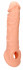 Телесная насадка с кольцом Penis Extender with Rings - 21 см.