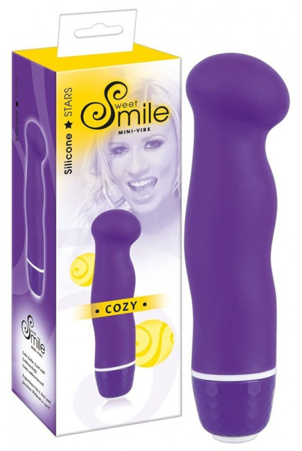 Фиолетовый вибратор Smile Mini Cozy - 13 см., Orion