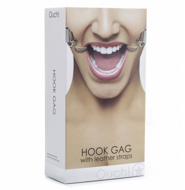 Белый расширяющий кляп Hook Gag, Shots Media BV