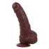 Коричневый фаллоимитатор Skinsation Black Tie Affaire Antonio - 18 см., Topco Sales