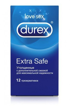 Утолщённые презервативы Durex Extra Safe - 12 шт., Durex