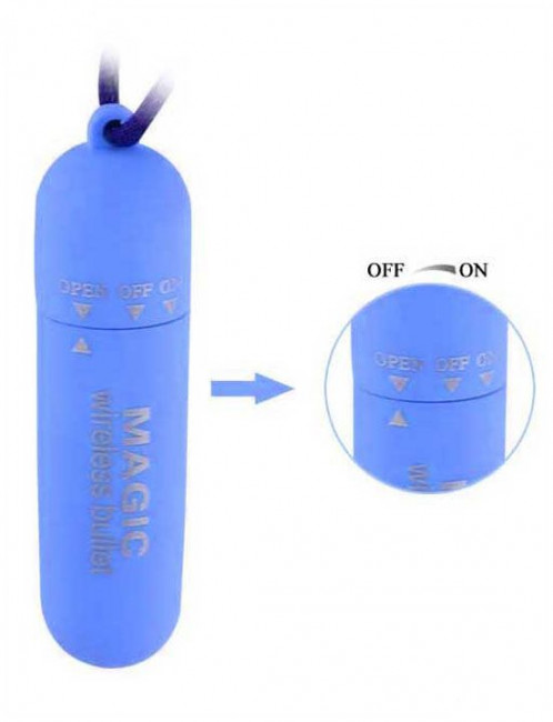 Голубая вибропуля Magic bullet - 7 см. Голубая вибропуля Magic bullet - 7 см.