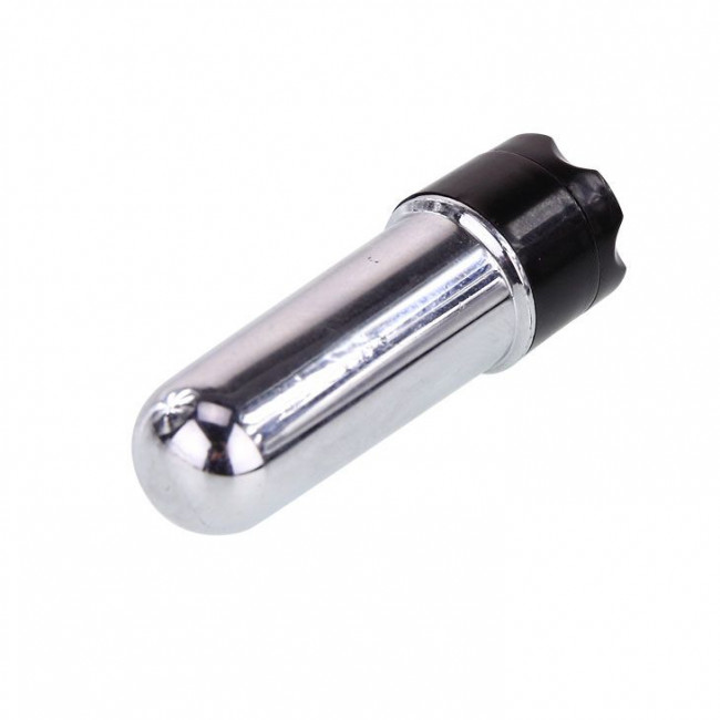 Серебристый мини-вибратор Ring - 5,5 см., Baile