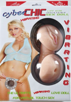 Надувная кукла CYBER CHIC с вибратором и вставками вагина-анус, Sextoy 2011