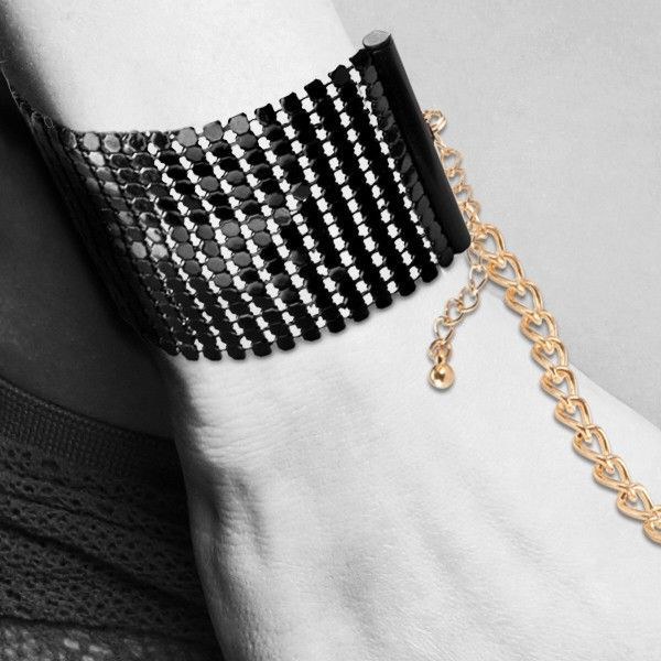 Чёрные дизайнерские наручники Desir Metallique Handcuffs Bijoux, Bijoux Indiscrets Чёрные дизайнерские наручники Desir Metallique Handcuffs Bijoux, Bijoux Indiscrets