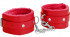 Красные наручники Plush Leather Hand Cuffs Красные наручники Plush Leather Hand Cuffs