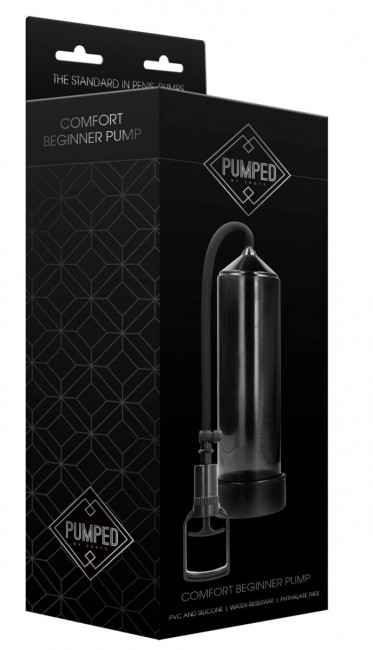 Черная вакуумная помпа с насосом в виде поршня Comfort Beginner Pump