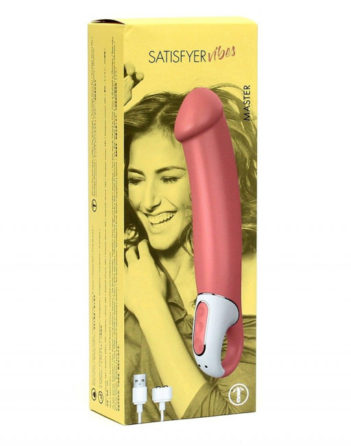 Перезаряжаемый вибратор Satisfyer Vibes Master - 23,5 см., Satisfyer