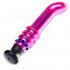 Розовый вибромассажер G-Spot из стекла - 19 см., Glas
