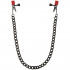 Зажимы для сосков Kink Nipple Clips with Heavy Chain and Silicone Tips, Doc Johnson