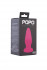 Розовая анальная втулка из эластомера POPO Pleasure - 13,6 см., POPO Pleasure