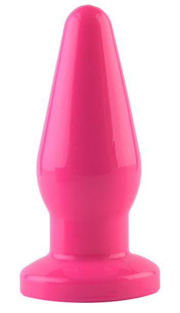 Розовая анальная втулка из эластомера POPO Pleasure - 13,6 см., POPO Pleasure