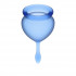 Набор синих менструальных чаш Feel good Menstrual Cup