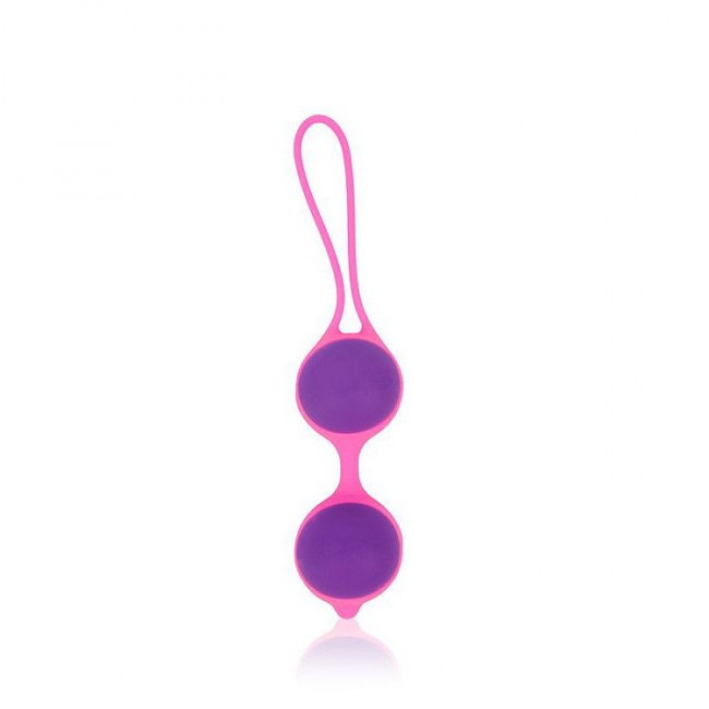 Фиолетово-розовые вагинальные шарики Cosmo, Bior toys Фиолетово-розовые вагинальные шарики Cosmo, Bior toys