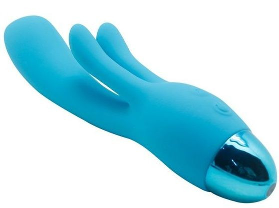 Голубой вибратор INDULGENCE Rechargeable Frolic Bunny - 18,7 см. Голубой вибратор INDULGENCE Rechargeable Frolic Bunny - 18,7 см.