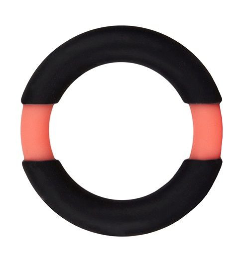 Чёрное эрекционное кольцо NEON STIMU RING 32MM BLACK/ORANGE, Dream Toys Чёрное эрекционное кольцо NEON STIMU RING 32MM BLACK/ORANGE, Dream Toys