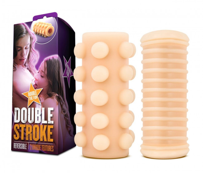 Двусторонний мастурбатор с шишечками и рёбрами X5 Men Double stroke, Blush Novelties