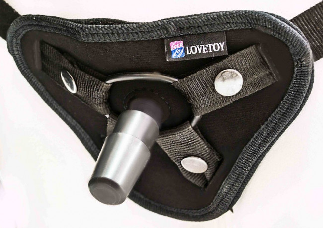Вибрострапон с двумя насадками UniStrap - 18 и 18 см., LOVETOY (А-Полимер)