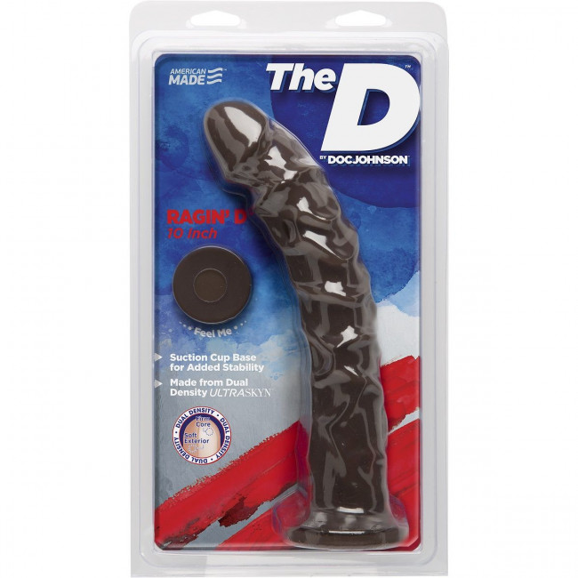 Коричневый фаллоимитатор на присоске The D Ragin’ D 10" - 25,4 см., Doc Johnson Коричневый фаллоимитатор на присоске The D Ragin’ D 10" - 25,4 см., Doc Johnson