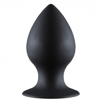 Чёрная анальная пробка Thick Anal Plug Large - 11,5 см., Lola toys